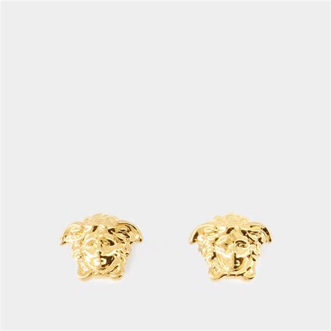 boucle d'oreille versace en or|Boucle d’oreille unique Medusa en doré – Versace .